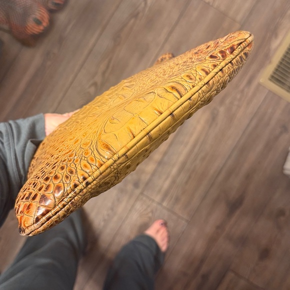 Brahmin Brown Crocodile Embossed Crossbody Bag - Picture 5 of 5